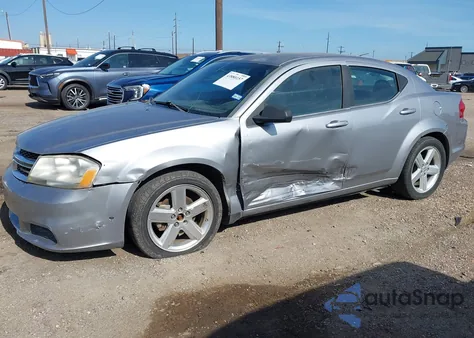 2013 Dodge Avenger Se из США, поврежденный, VIN 1C3CDZAB0DN607163